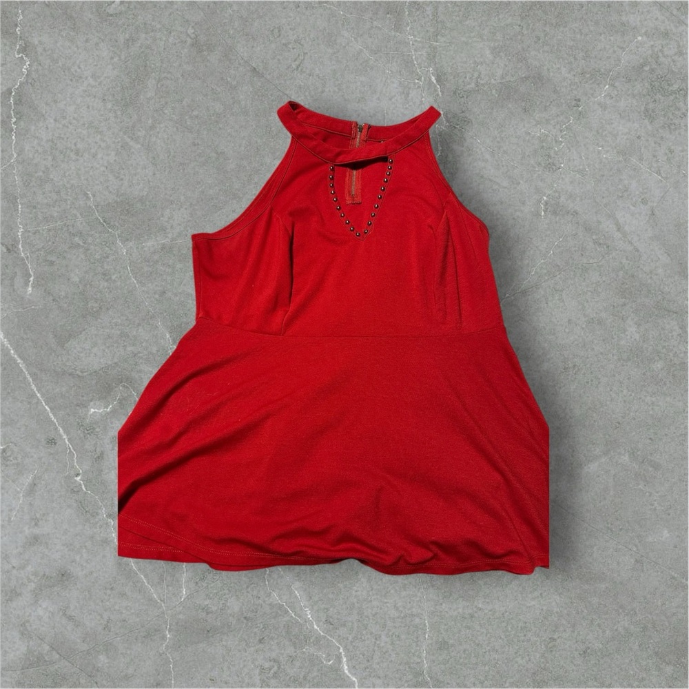 Elegant Red Women's Top
